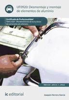 Portada de Desmontaje y montaje de elementos de aluminio. TMVL0309 (Ebook)