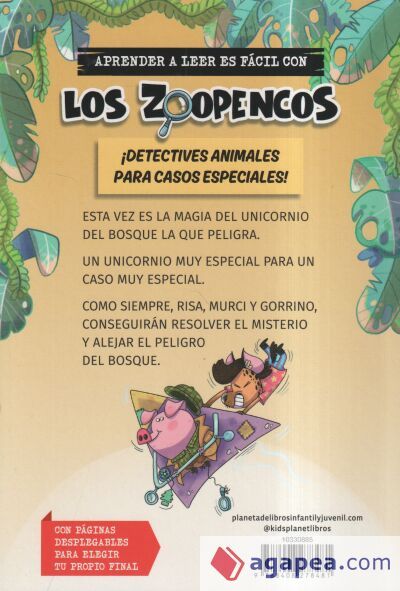 Aprende a leer con... Los Detectives Zoopencos 4. Magia de unicornio