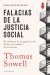 Portada de Falacias de la justicia social, de Thomas Sowell