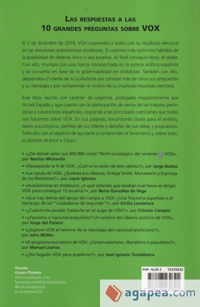 La sorpresa Vox La sorpresa Vox