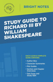 Portada de Study Guide to Richard III by William Shakespeare