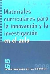 Portada de Materiales curriculares para la innovación y la investigación en el aula