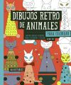 Dibujos retro de animales para colorear