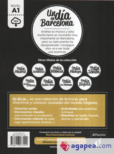 Un día en Barcelona A1 - Libro + MP3 descargable