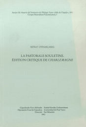 Portada de La pastorale souletine. Édition critique de «Charlemagne»