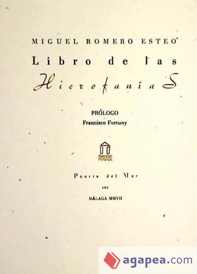 Libro de las Hierofanías