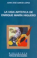 Portada de Vida artística de Enrique Marín Higuero, La