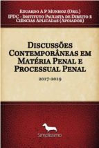 Portada de Discussões Contemporâneas em Matéria Penal e Processual Penal (Ebook)