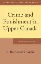 Portada de Crime and Punishment in Upper Canada (Ebook)