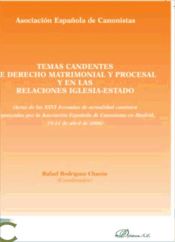 Portada de Temas candentes de derecho matrimonial y procesal y en las relaciones iglesia-estado (Ebook)