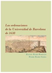 Portada de Las ordenaciones de la universidad de Barcelona de 1638