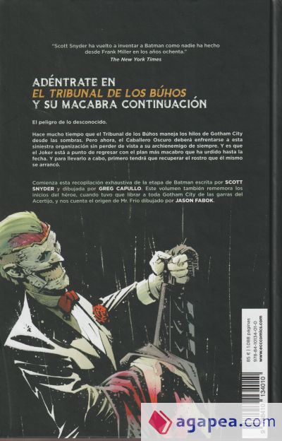 Batman: El Tribunal de los Búhos - La saga completa vol. 1 de 2