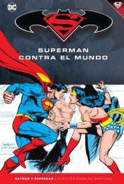 Portada de Batman y Superman - Colección Novelas Gráficas núm. 48: Superman contra el mundo