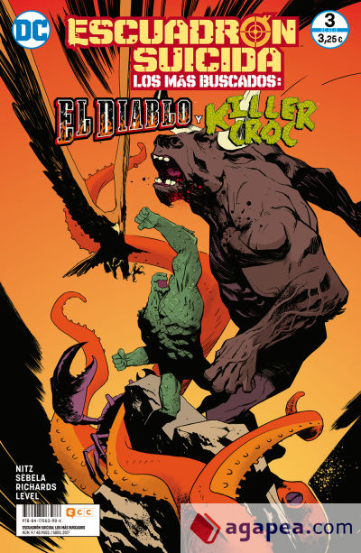 Escuadrón Suicida: El Diablo/Killer Croc — Los más buscados núm. 9/ 3