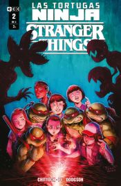 Portada de Las Tortugas Ninja/Stranger Things núm. 2 de 4