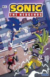 Portada de Sonic: The Hedhegog núm. 56