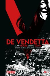 Portada de V de Vendetta - Edición Deluxe en blanco y negro