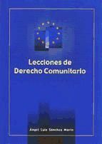 Portada de Lecciones de derecho comunitario (Ebook)