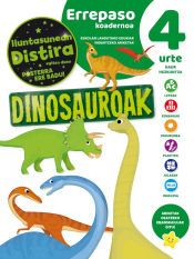 Portada de EUSKERA CUADERNO DE REPASO 4 A?OS DINOSAURIOS