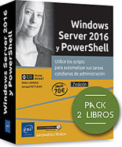 Portada de WINDOWS SERVER 2016 Y POWERSHELL. PACK DE 2 LIBROS