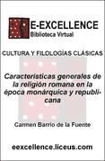 Portada de Características generales de la religión romana en la época monárquica y republicana (Ebook)