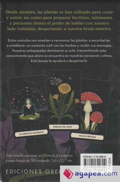 El oráculo secreto de la bruja verde + cartas