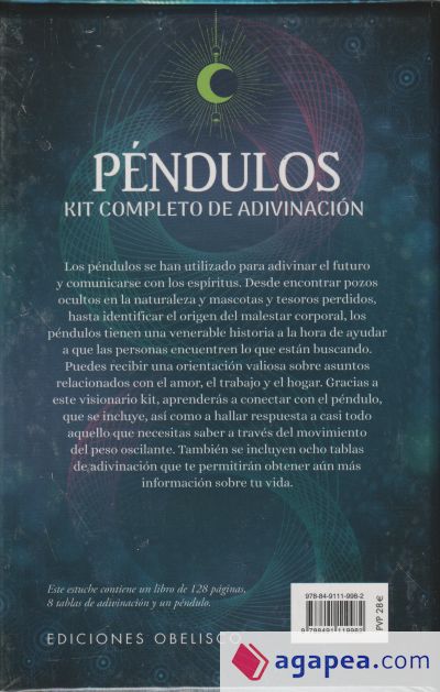 Péndulos. Kit completo de adivinación