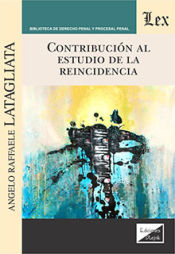 Portada de CONTRIBUCION AL ESTUDIO DE LA REINCIDENCIA