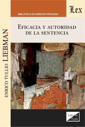 Portada de EFICACIA Y AUTORIDAD DE LA SENTENCIA