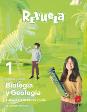 Portada de Biología y Geología. 1 Secundaria. Revuela. Región de Murcia