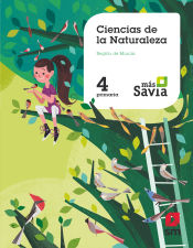 Portada de Ciencias de la naturaleza. 4 Primaria. Más Savia. Murcia