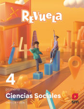 Portada de Ciencias sociales. 4 Primaria. Revuela. Castilla y León