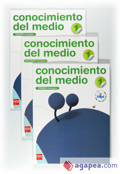 Conocimiento del medio. 1 Primaria. Conecta con Pupi. Trimestres