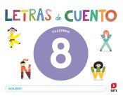 Portada de Cuaderno de lectoescritura 8. Letras de cuento