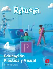 Portada de Educación Plástica y Visual. 4 Primaria. Revuela. Región de Murcia