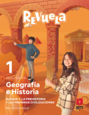 Portada de Geografía e Historia. 1 Secundaria. Revuela. Región de Murcia