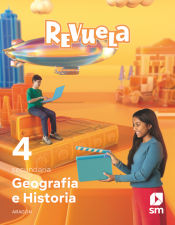 Portada de Geografía e Historia. 4 Secundaria. Revuela. Aragón