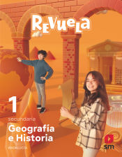 Portada de Geografía e historia. 1 Secundaria. Revuela. Andalucía