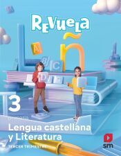 Portada de Lengua Castellana y Literatura. 3 Primaria. Revuela. Trimestres