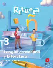 Portada de Lengua Castellana y Literatura . 3 Primaria. Trimestres. Revuela. Andalucía