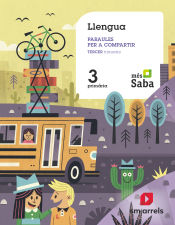 Portada de Llengua. Paraules per a compartir. 3 Primaria. Mès Saba