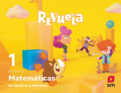 Portada de Matemáticas. 1 Primaria. Trimestres Revuela