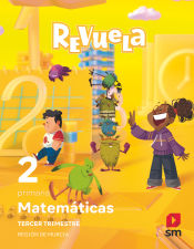 Portada de Matemáticas. 2 Primaria. Trimestres Revuela. Región de Murcia