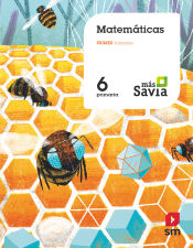 Portada de Matemáticas. 6 Primaria. Mas Savia