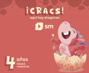 Portada de Método globalizado. 4 años. 1 Trimestre. ¡Cracs! Aquí hay dragones