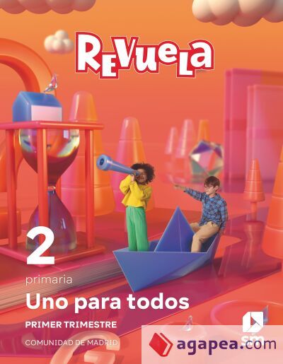 M&eacute;todo globalizado. Uno para todos. 1 Trimestre. 2 Primaria. Revuela. Comunidad de Madrid