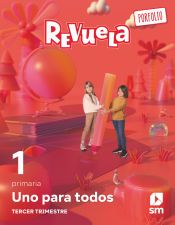 Portada de Método globalizado. Uno para todos. 3 Trimestre. 1 Primaria. Revuela