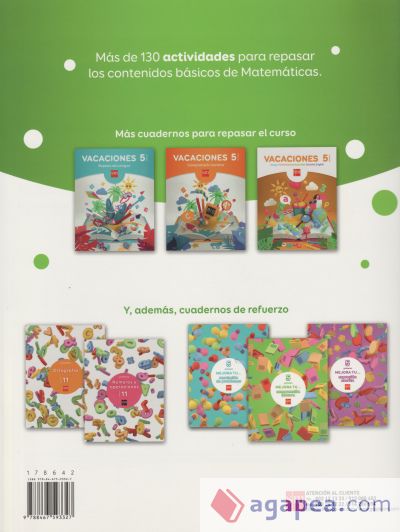 Vacaciones: repaso de Matemáticas. 5 Educación Primaria