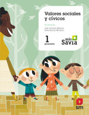 Portada de Valores sociales y cívicos. 1 Primaria. Mas Savia. Andalucía