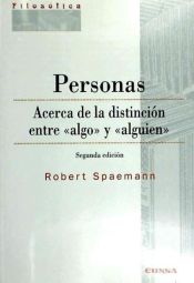 Portada de PERSONAS ACERCA DE LA DISTINCION ENTRE ALGO Y ALGUIEN 2¦ED